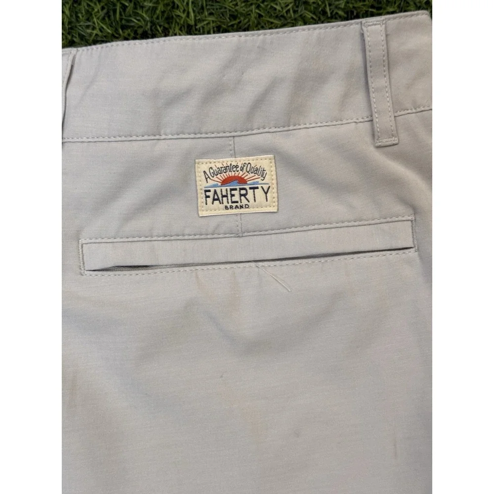 Faherty All Day Shorts Mens 34 Tan 9